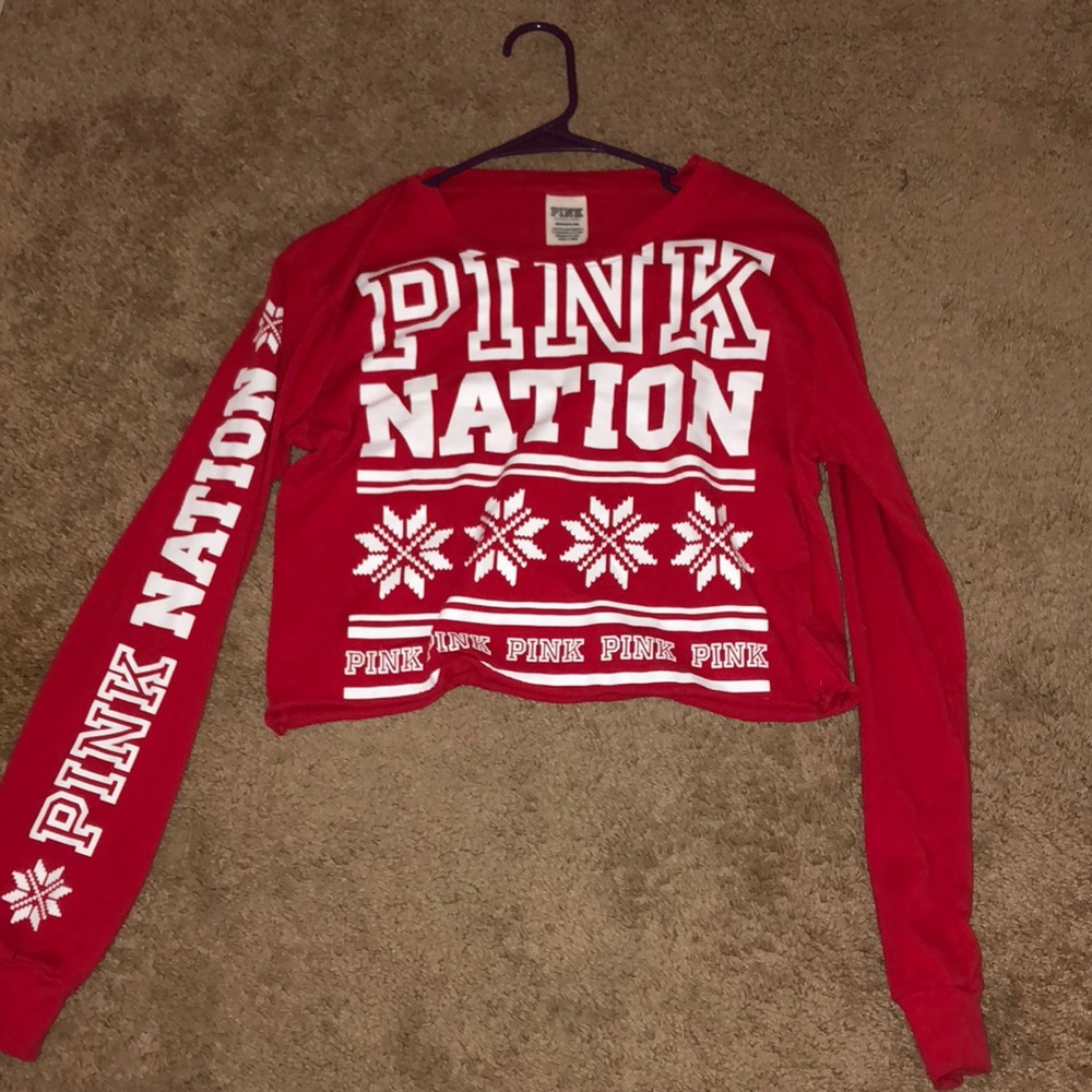 Victoria secret limited edition Christmas crop top